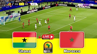 Ghana Vs Morocco  African Nations Championship 2023 Full Match  Chan 2022  eFootball Gameplay [upl. by Anelav]