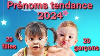 Les prénoms tendance 2024 20 prénoms filles et 20 prénoms garçons lequel préférezvous [upl. by Kele335]