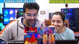 Pakistani Couple Reacts To Salman Khan amp Srk Having Fun At Anant Ambanis Pre Wedding Bash [upl. by Kcaj]