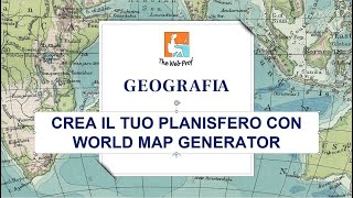 Crea il tuo planisfero con World map Generator by The Web Prof [upl. by Chalmer]