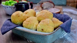 Die schnellsten Brötchen der Welt Dinner Rolls aus dem Philips Airfryer [upl. by Nylirret]