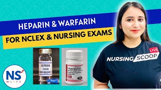 Anticoagulant Medications Heparin amp Warfarin for Nursing NCLEX  RN amp RPN  Pharmacology [upl. by Eecyal]