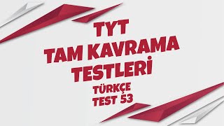 TKT TYT TÜRKÇE Test 53 Soru Çözümleri [upl. by Nathan]