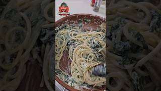 Creamed Spinach Pasta Recipe Easy Delicious amp Ready in Minutes shorts food easyrecipe dinner [upl. by Ocsicnarf]