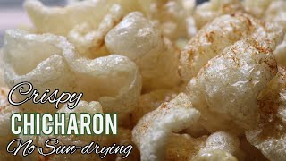 Easy homemade Crispy Pork Chicharon  Pork Skin  Pork Crackling No sundrying [upl. by Eisset]