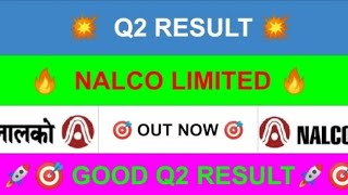 nalco share news todaynalco share target for tomorrowmarket resultsq2 results [upl. by Kolnos730]