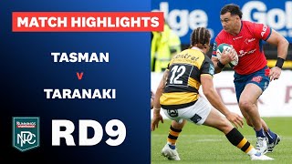 RD 9 HIGHLIGHTS Tasman v Taranaki Bunnings NPC 2024 [upl. by Block]