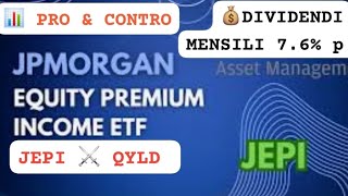 💣NUOVO ETF AD ALTO DIVIDENDO💰JEPQ ⭐distribuzione mensile dividendi trading soldi finanza [upl. by Vilhelmina966]