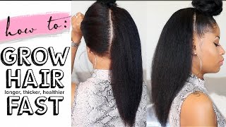 How To GROW HAIR Long Thick amp Healthy FAST 4 easy steps [upl. by Favian]