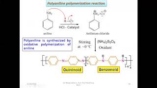 Polyaniline  Conducting polymerSynthesis properties and applications [upl. by Malcom]