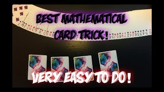 EASIEST Mathematical Card Trick Awesome Card Trick Performance And Tutorial [upl. by Torr191]