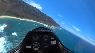 Flying Glider in Hawaii  POV  Schleicher ASK 21 [upl. by Lucienne]