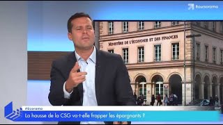 La hausse de la CSG vatelle pénaliser les épargnants [upl. by Behah255]