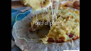 TORTA DI PATATE CON SCAMORZA E PANCETTA [upl. by Nanahs]