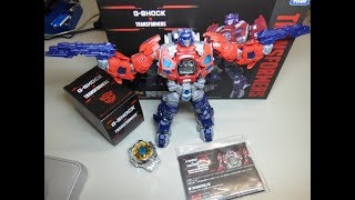 GSHOCK x TRANSFORMERS DW6900TFSET watch amp figure unboxing by TheDoktor210884 [upl. by Eidolem]