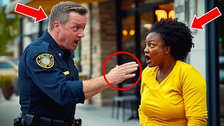 Racist Cop Slaps Black Woman Then BEGS For Mercy When Her Son Shows Up [upl. by Inesita442]