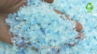 How pet bottles are recycled in SKM Plast company [upl. by Acina]