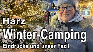 WinterCamping mit dem Wohnmobil im Harz  Eindrücke und Fazit  Reiseberichte [upl. by Rebmit341]