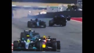 Fernando Alonso crash with Lance Stroll  2022 Austin Grand Prix [upl. by Aremmat]