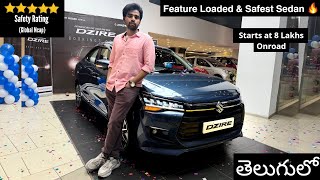 New Maruti Suzuki Dzire 2024  ZXI  MT  Detailed Review with Onroad Price List in Telugu [upl. by Sualokin]