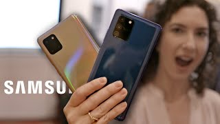 Galaxy S10 Lite and Note 10 Lite handson [upl. by Hanima]