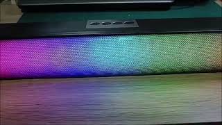 REVIEW Jovitech Speaker Bluetooth Soundbar RGB 5 Colors LED [upl. by Lilli]