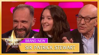 Sir Patrick Stewart Bella Ramsey amp Ralph Fiennes Talk Accents  The Graham Norton Show [upl. by Imak633]