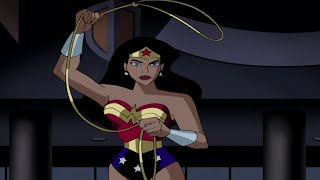 Wonder Woman  All Fights amp Abilities Scenes 1 Justice League TAS [upl. by Cindee]