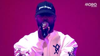 Ghetts  Mozambique  Live Performance at the 2021 MOBOAwards [upl. by Hannaj874]