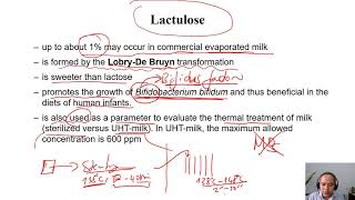 C301b milk carbohydrates  lactulose Dairy technology [upl. by Kraska]