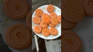 Britannia Treat Orange Creme Biscuits  Orange Flavoured Sandwich Biscuits [upl. by Mylor]