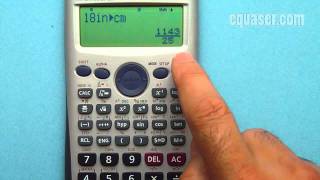 Casio FX991 calculator convert inch to cm and vise versa [upl. by Llehsam]