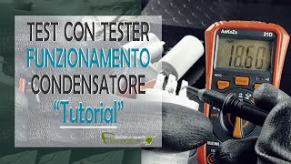 Verifica condensatore con tester [upl. by Ihana755]