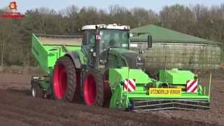 Planting potatoes with Structural belt planter at van den Borne aardappelen [upl. by Eintruoc]