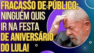 Lula esperava uma multidão em seu aniversário mas só apareceram 7 militantes na porta do Alvorada [upl. by Arrak]