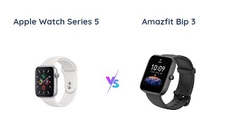 Apple Watch Series 5 vs Amazfit Bip 3  Which Smartwatch is Right for You [upl. by Latnahs787]