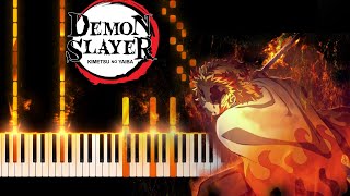 Rengoku Theme 9th Form  Demon slayer  Kimetsu no Yaiba  Piano cover [upl. by Aimet]