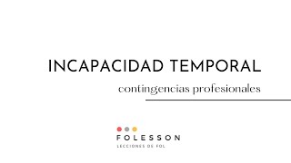 Cálculo Incapacidad Temporal por Contingencias Profesionales [upl. by Rima8]