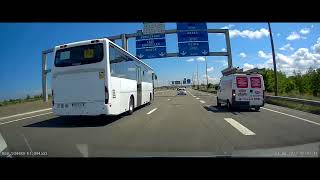 Eurotunnel Getlink  exit from train in Calais onto A26 for Paris [upl. by Collins]