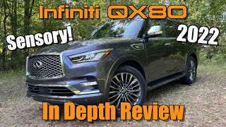 2022 Infiniti QX80 Sensory 4WD Start Up Test Drive amp In Depth Review [upl. by Doble]