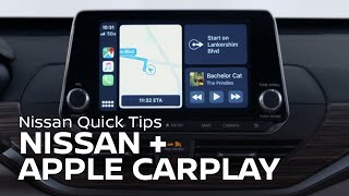 Nissan Apple CarPlay Tips amp Support  NissanConnect [upl. by Crescin]