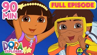 Dora FULL EPISODES Marathon ⭐️  3 Full Episodes  90 Minutes  Dora the Explorer [upl. by Crandell]