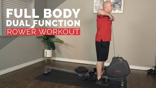 Full Body Dual Function Rower Workout [upl. by Nina948]