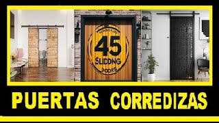 🚪 45 PUerTAS COREdIzas ParA TU caSA puertas corredizas para sala dormitorio baños estudios [upl. by Mundt]