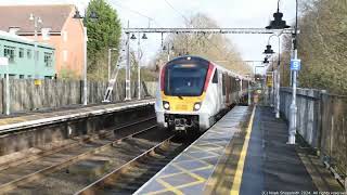 Trains at Ingatestone  19 02 2024 [upl. by Nerfe]