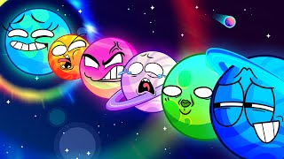 Tickle Tickle Zombie Planets🪐🌞🌏 Funny English for Kids animation kids [upl. by Grose881]