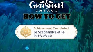 How to get Le Scaphandre et le Pufferfruit Achievement  GENSHIN IMPACT [upl. by Mareah963]