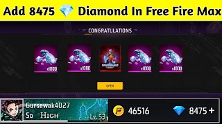 Free Fire Max Diamond Trick 2023  How To Get Free Diamonds In Free Fire Max  Free Diamonds [upl. by Attenrev844]