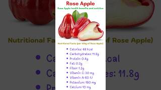 Rose apple health benefits and nutrition facts nutritionfacts roseapple relaxingmusic peppermint [upl. by Churchill]