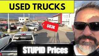 Used Truck Prices WORSE than NEW  Dealer lots full Dont buy these GM ram ford [upl. by Gwyneth]